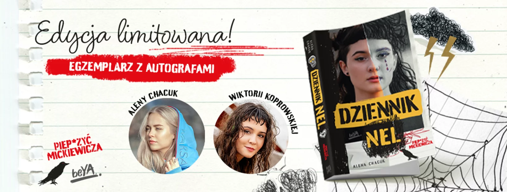 Alena Chacuk "Dziennik Nel" Ksi��ka z autografem autorki i Wiktorii Koprowskiej