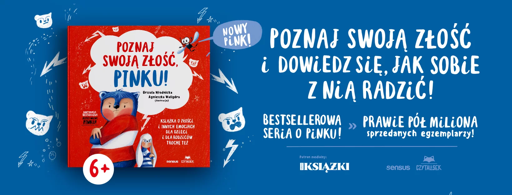 Poznaj swoj zo, Pinku! Ksika o zoci i innych emocjach dla dzieci i dla rodzicw troch te, Urszula Modnicka, Agnieszka Waligra, bestseller