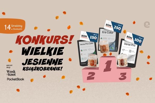 KONKURS! Wielkie Jesienne Książkobranie na 14. Urodziny Ebookpoint