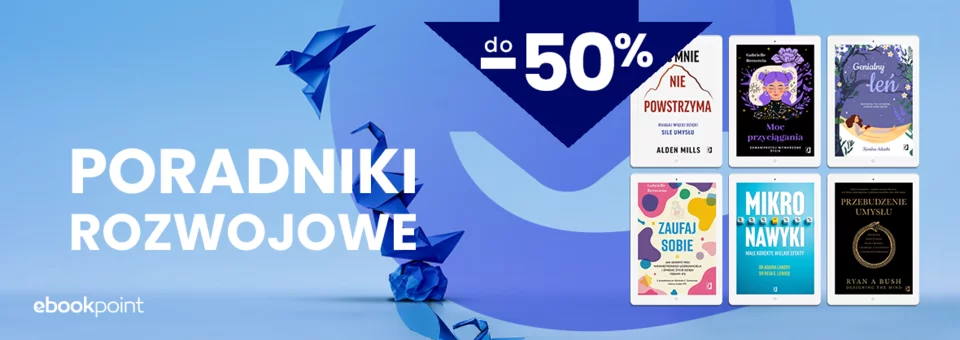 Poradniki rozwojowe wydawnictwa Kobiecego w promocji w księgarni Eboookpoint
