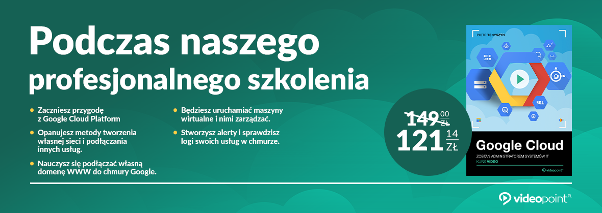 Promocja na ebooki Buduj, testuj i wdrażaj własne rozwiązania w Google Cloud Platform!