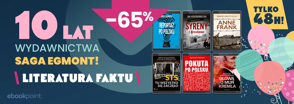 Grafika promocyjna - [TYLKO 48H!] -65% / Kryminały - 10 lat wydawnictwa SAGA EGMONT!