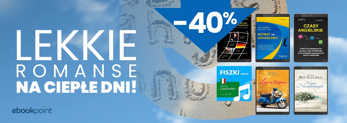 Grafika promocyjna - Wakacje za granicą? Poćwicz język obcy / -40%