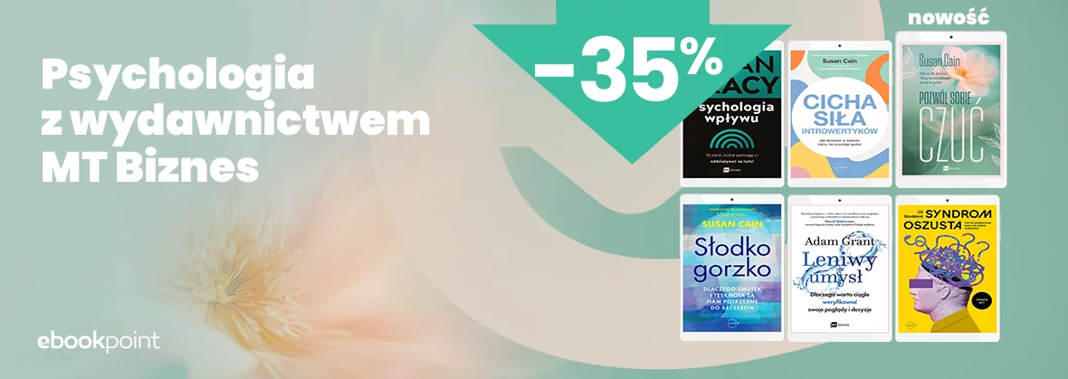 Grafika promocyjna - Psychologia z wydawnictwem MT Biznes / -35%