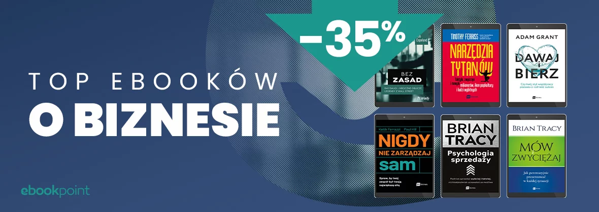 Grafika promocyjna - Top ebooków o biznesie -35%