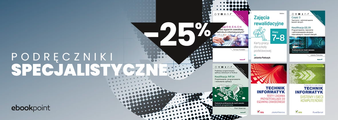 Podręczniki specjalistyczne -25%