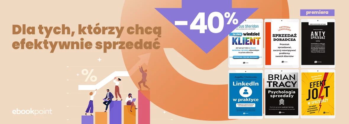 Grafika promocji - Dla tych, którzy chcą efektywnie sprzedać! / -35%
