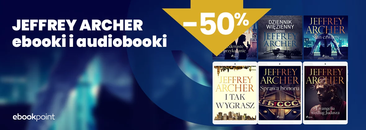 Grafika promocji - JEFFREY ARCHER - ebooki i audiobooki -50%