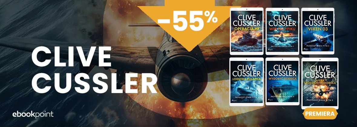 Grafika promocji - CLIVE CUSSLER -55%