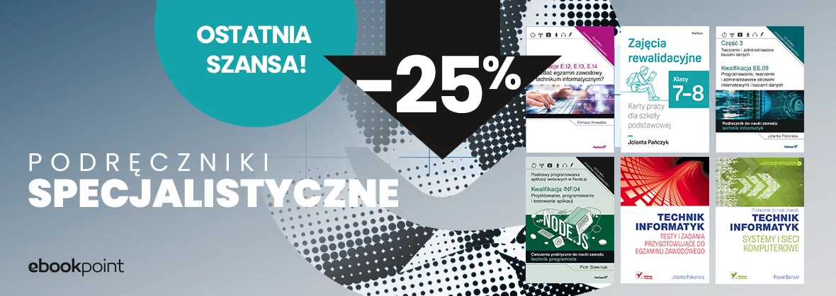 Grafika promocji - Podręczniki specjalistyczne -25%