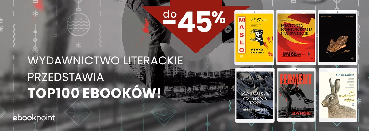 Grafika promocji - Wydawnictwo Literackie przedstawia TOP EBOOKÓW 2025!