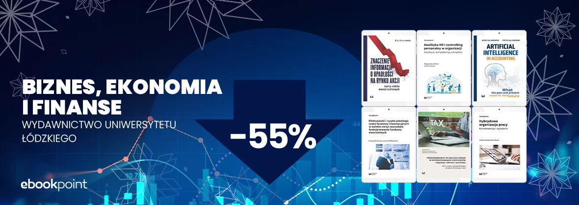 Grafika promocji - Biznes, ekonomia i finanse / Wydawnictwo Uniwersytetu Łódzkiego -55%