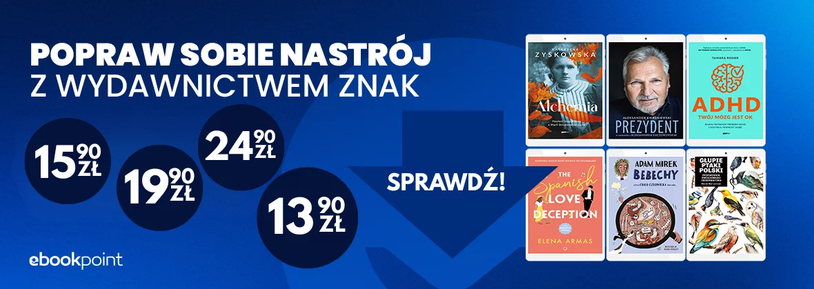 Popraw sobie nastrój z Wydawnictwem ZNAK! / od 13,90zł do 46,90zł