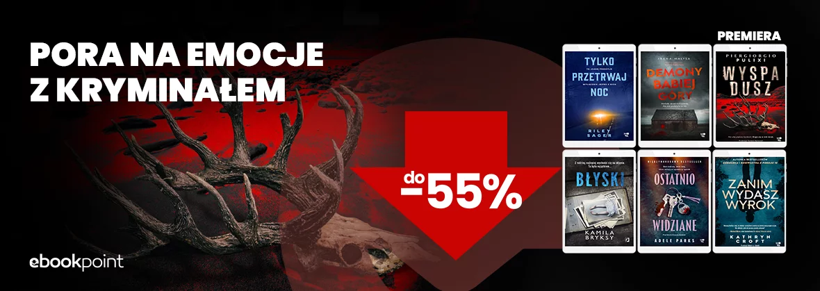 Grafika promocji - Pora na emocje z kryminałem! / Do -55%