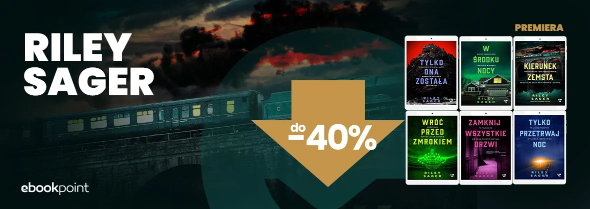 Grafika promocji - Riley Sager do -40%
