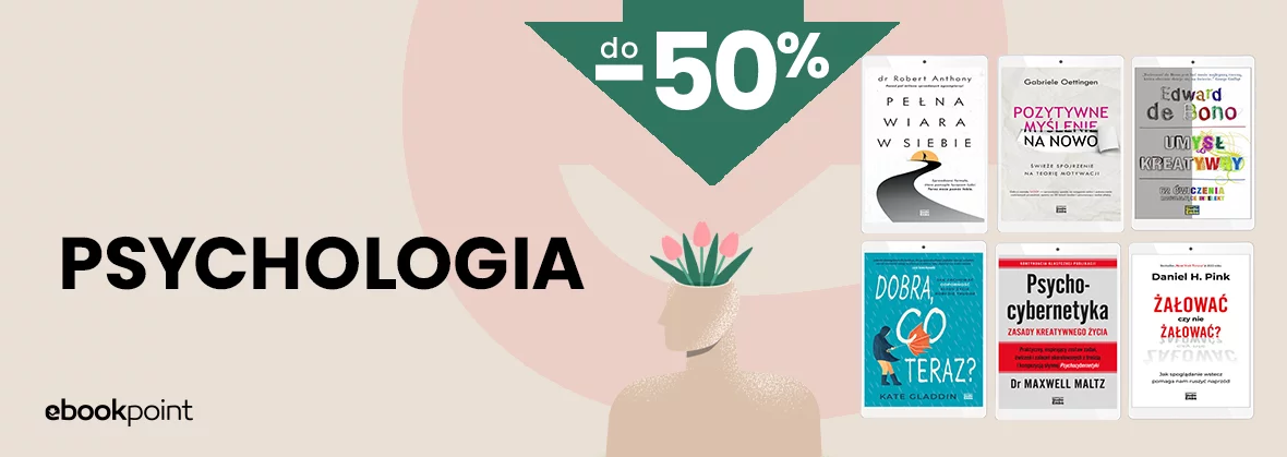 Grafika promocji - Psychologia do -50% / Ebooki wydawnictwa Studio Emka