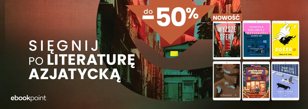 Grafika promocji - Sięgnij po literaturę azjatycką do -50%