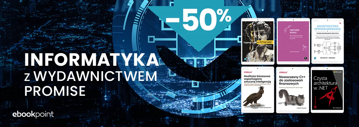 Grafika promocji - INFORMATYKA z Wydawnictwem Promise / -50%