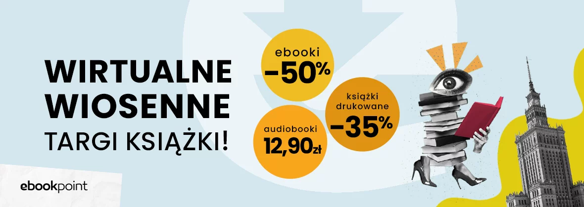 Grafika promocji - Wirtualne WIOSENNE TARGI KSIĄŻKI!
