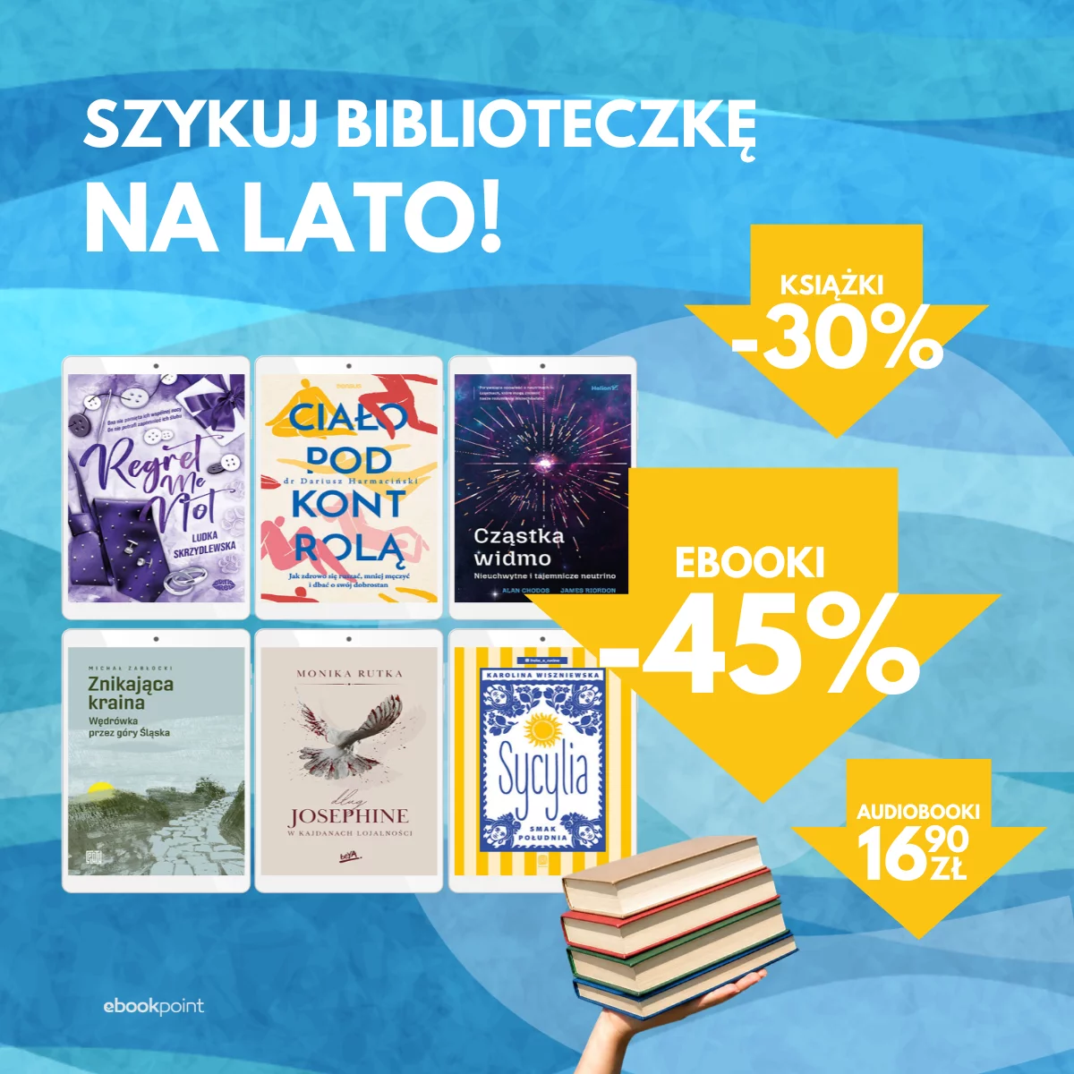 Grafika promocji - Szykuj biblioteczkę na lato! :)