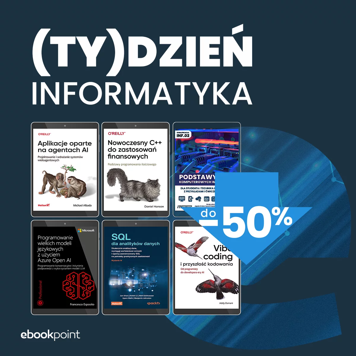 Grafika promocji - (Ty)Dzień Informatyka! / ebooki z rabatem do -50%
