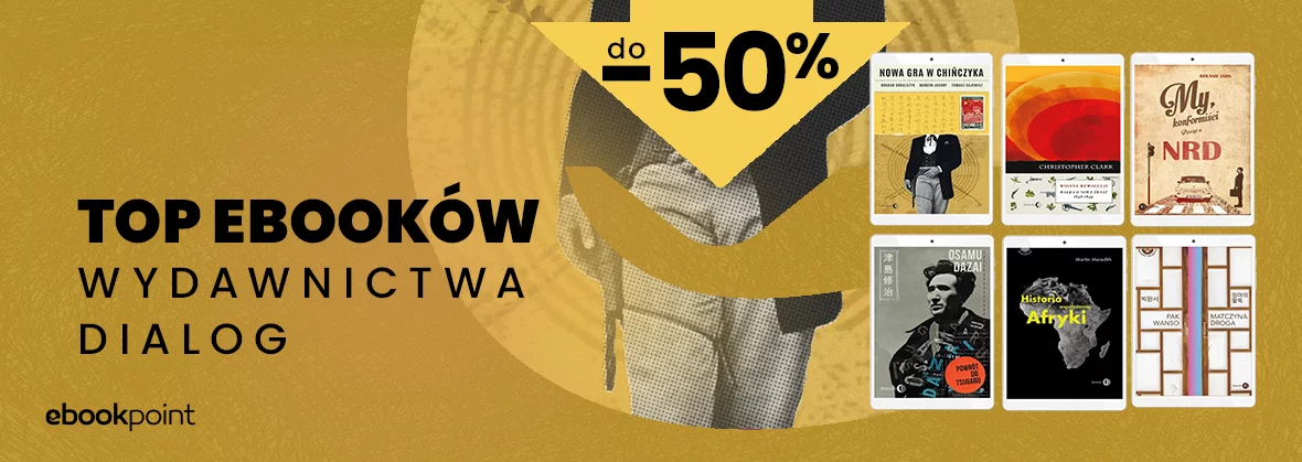Grafika promocji - TOP ebooków wydawnictwa DIALOG do -50%