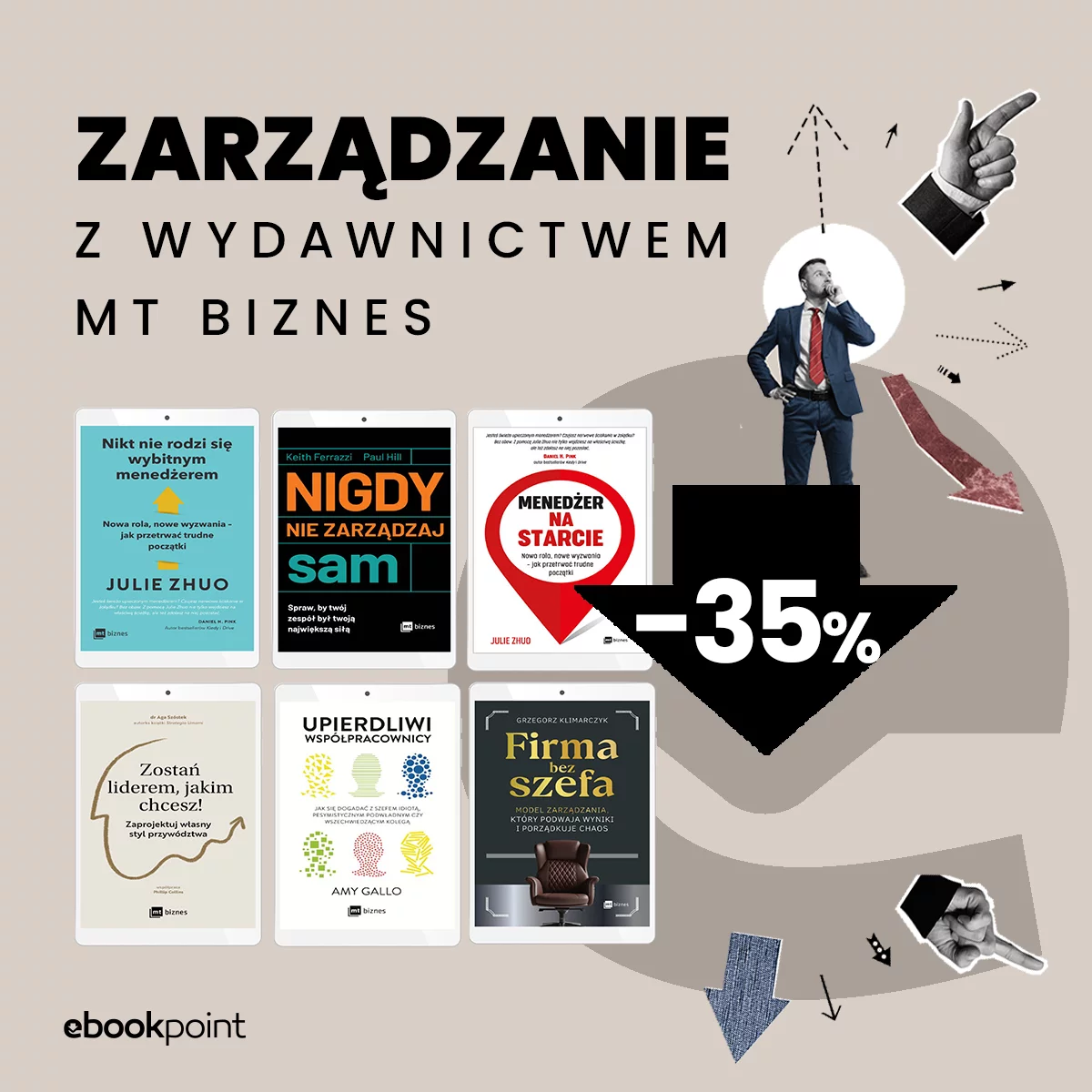 Grafika promocji - Zarządzanie z Wydawnictwem MT Biznes / -35%