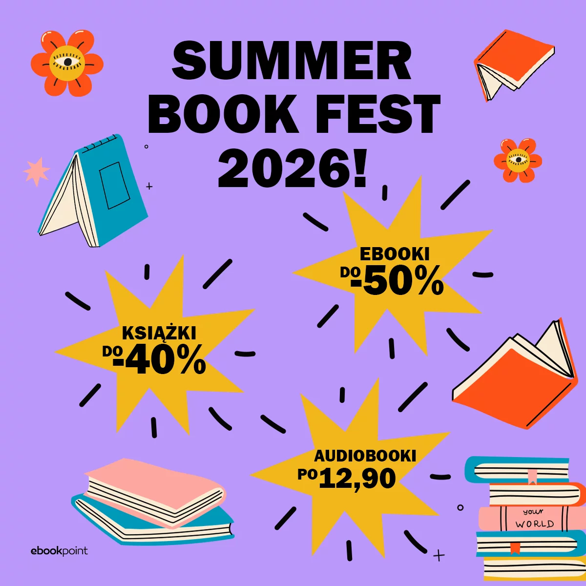 Grafika promocji - SUMMER BOOK FEST 2026!