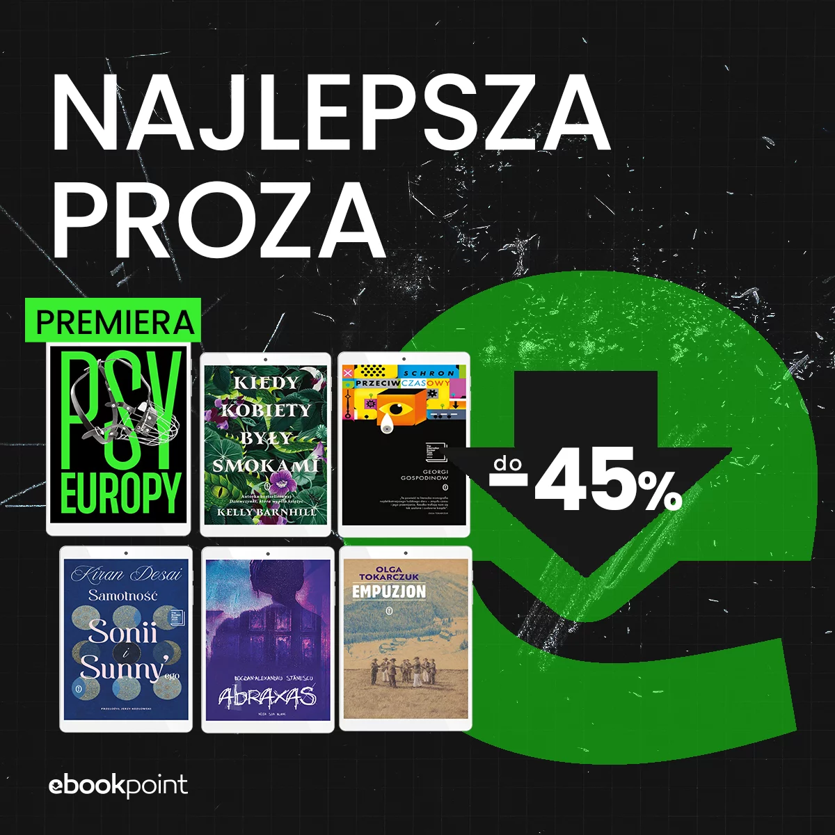 Grafika promocji - Najlepsza PROZA do -45%