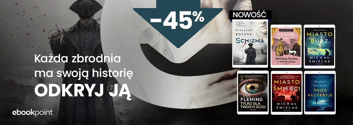 Grafika promocji - KRYMINAŁY -45% [skarpa warszawska]