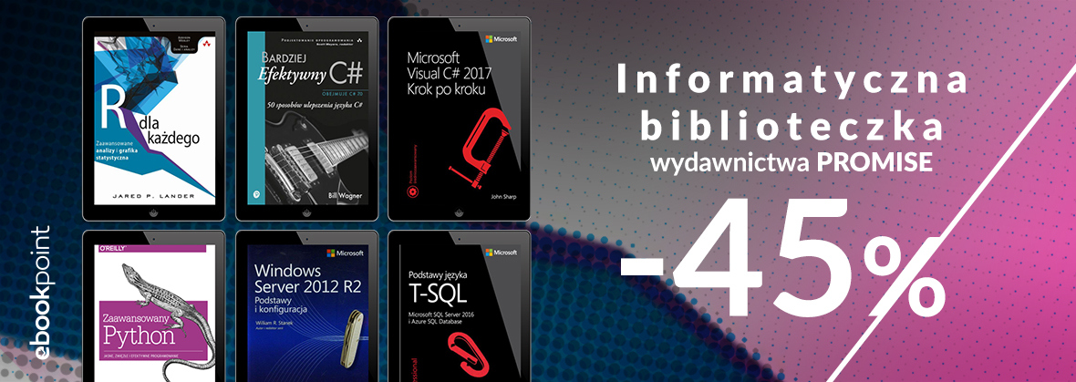 Promocja na ebooki Informatyczna biblioteczka wydawnictwa Promise / -45%