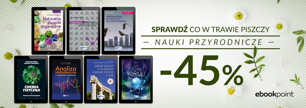 Promocja na ebooki Sprawdź, co w trawie piszczy / Nauki przyrodnicze -45%