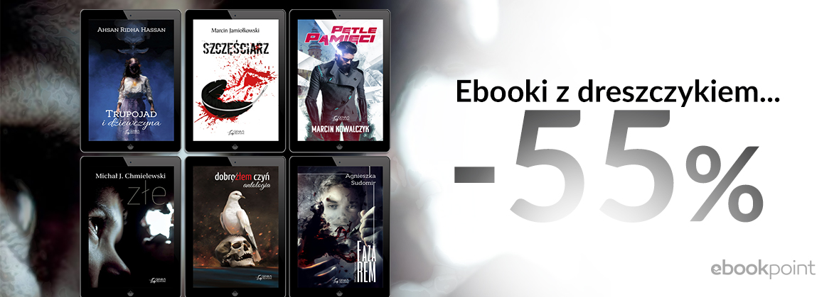 Promocja na ebooki Ebooki z dreszczykiem / Kryminały i thrillery wydawnictwa Genius Creations / -55%