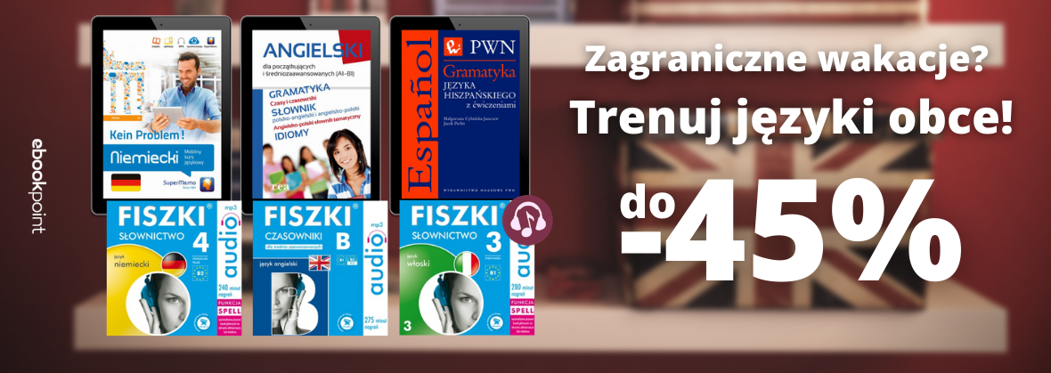 Promocja na ebooki Zagraniczne wakacje? Trenuj języki obce! / do -45%