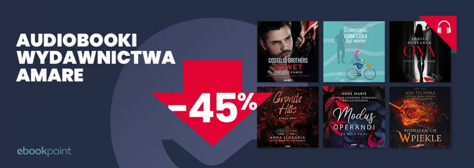 Promocja na audiobooki wydawnictwa Amare