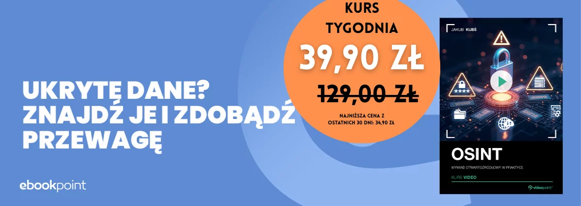Kurs tygodnia - OSINT [39,90 zł]