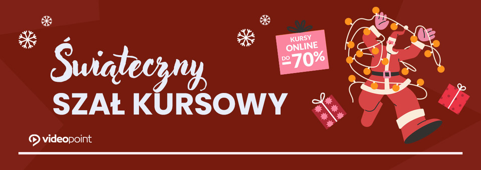 Świąteczny szał kursowy! [kursy online do -70%]