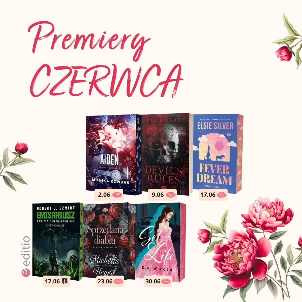 Grafika promocji - Premiery czerwca 2026 🎉
