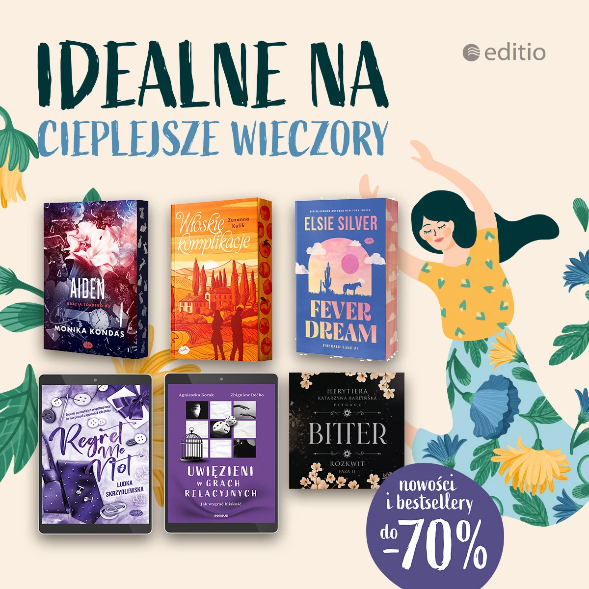 Grafika promocji - Idealne na cieplejsze wieczory 🌙