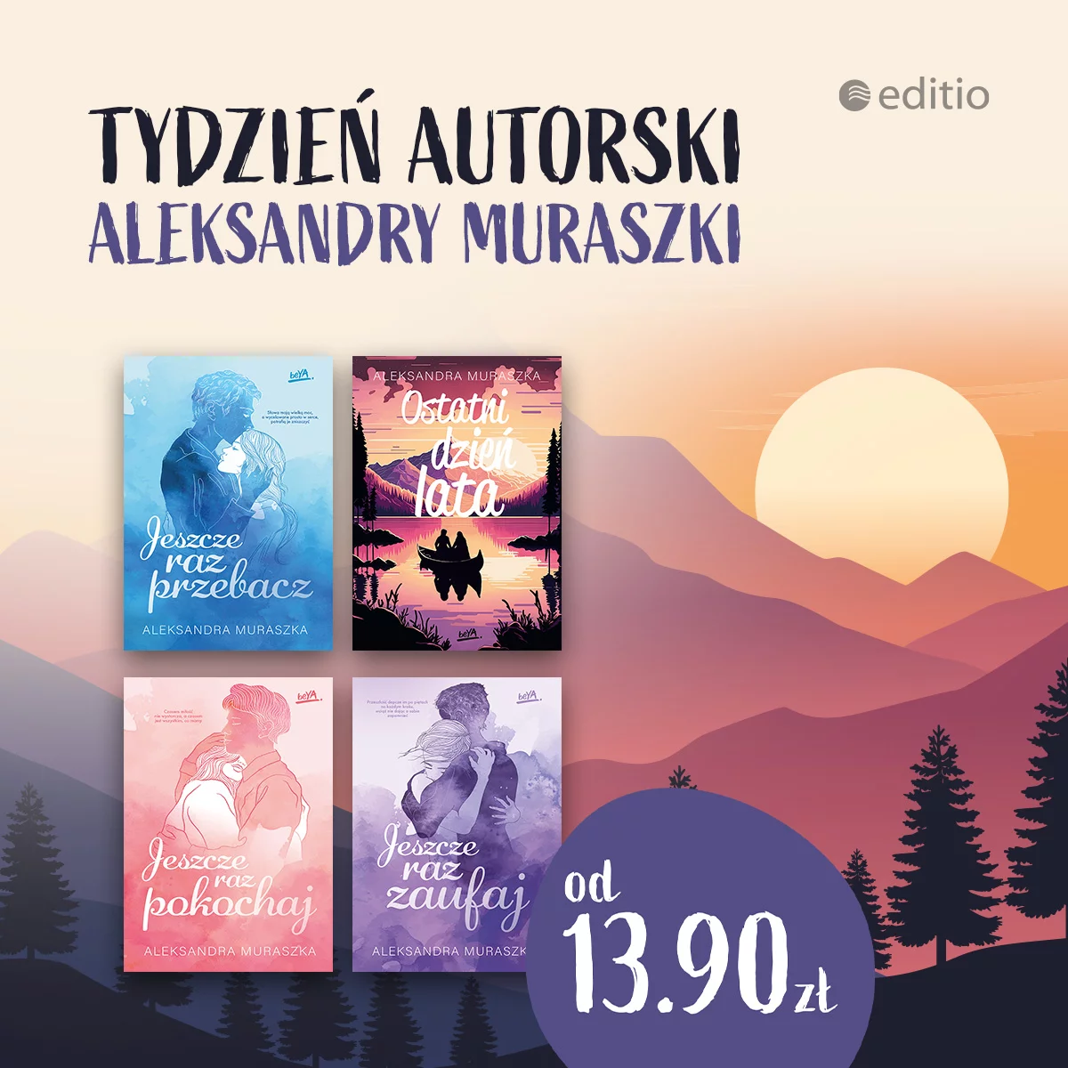 Grafika promocji - Tydzień autorski Aleksandry Muraszki ✍️