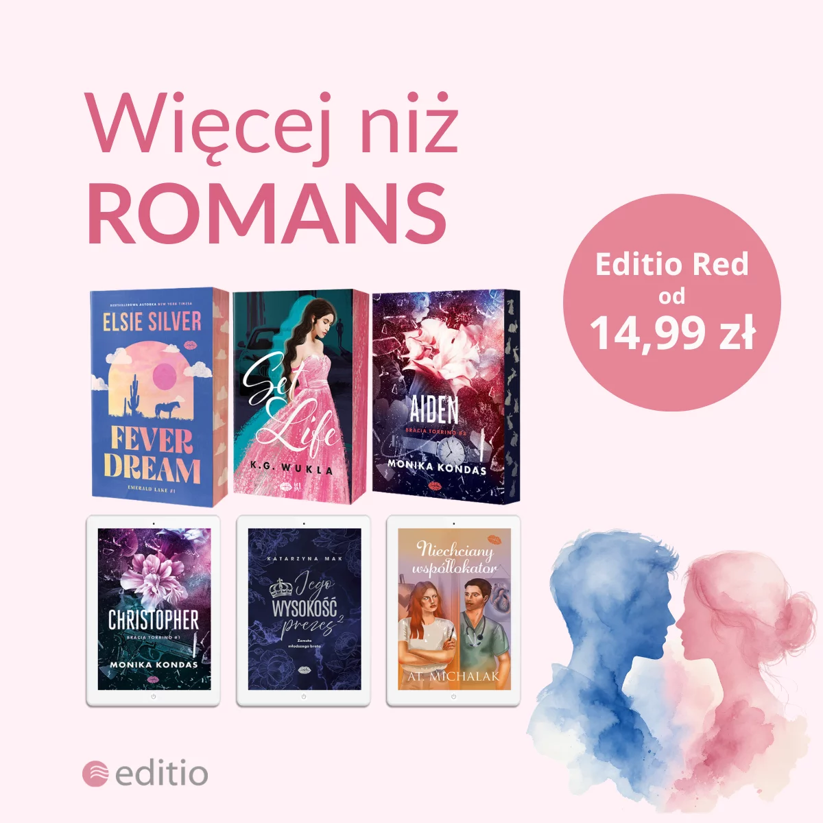 Grafika promocji - Więcej niż romans 🩷