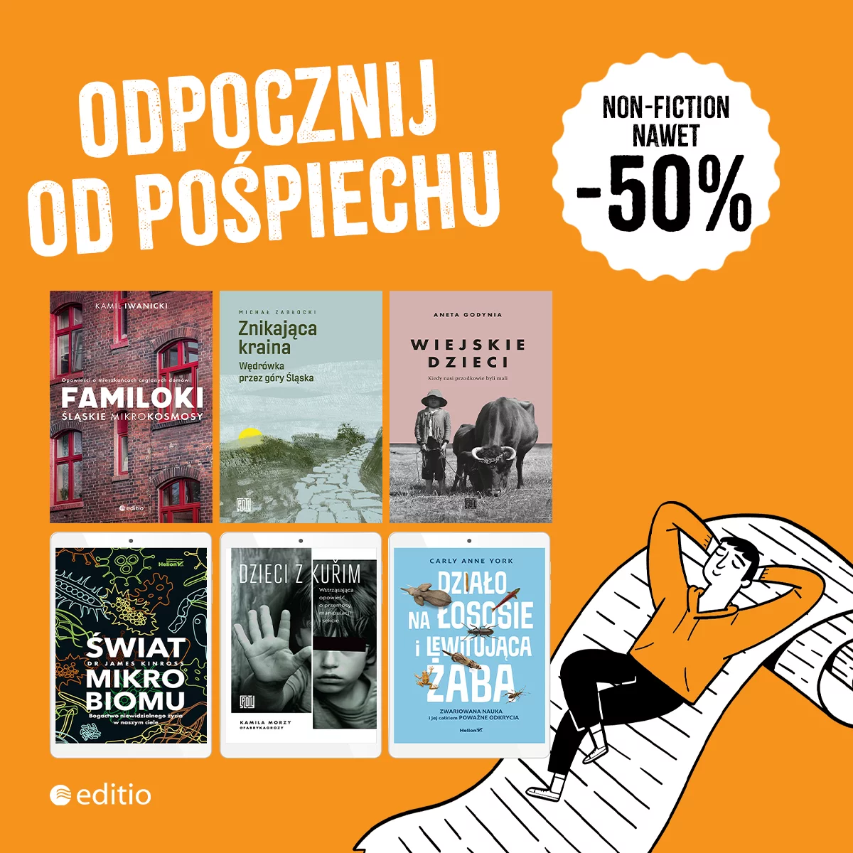 Grafika promocji - Odpocznij od pośpiechu 😌