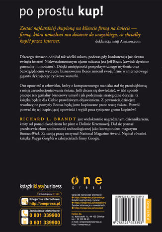 Tył okładki książki/ebooka Jednym kliknięciem. Historia Jeffa Bezosa i rosnącej potęgi Amazon.com