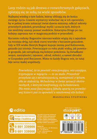 Tył okładki książki/ebooka Gospoda pod Bocianem