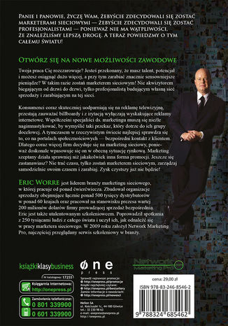 Tył okładki książki/ebooka Bądź pro! 7 kroków do mistrzostwa w marketingu sieciowym