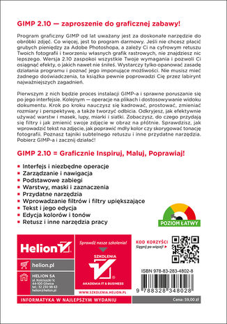 Gimp Poznaj świat Grafiki Komputerowej Książka Ebook Błażej