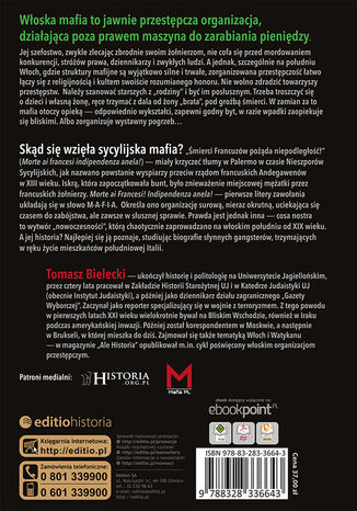 Tył okładki książki/ebooka Krótka historia mafii sycylijskiej