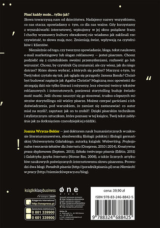 Tył okładki książki/ebooka Magia słów. Jak pisać teksty, które porwą tłumy