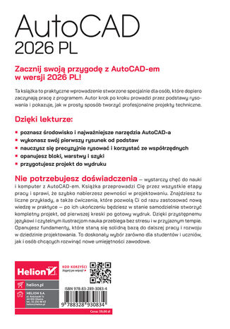 Tylna okładka: AutoCAD 2026 PL. Pierwsze kroki