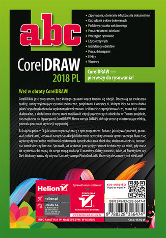 Tylna okładka: ABC CorelDRAW 2018 PL